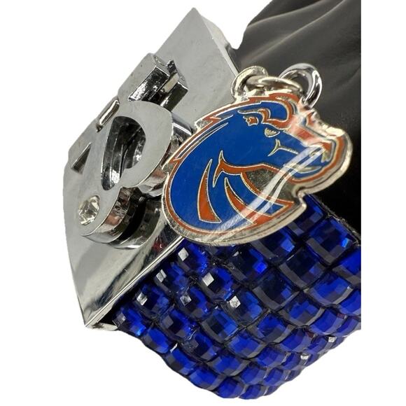 Boise State Broncos University College Rhinestone Bracelet Heart Fan Cheer EUC - Picture 1 of 9